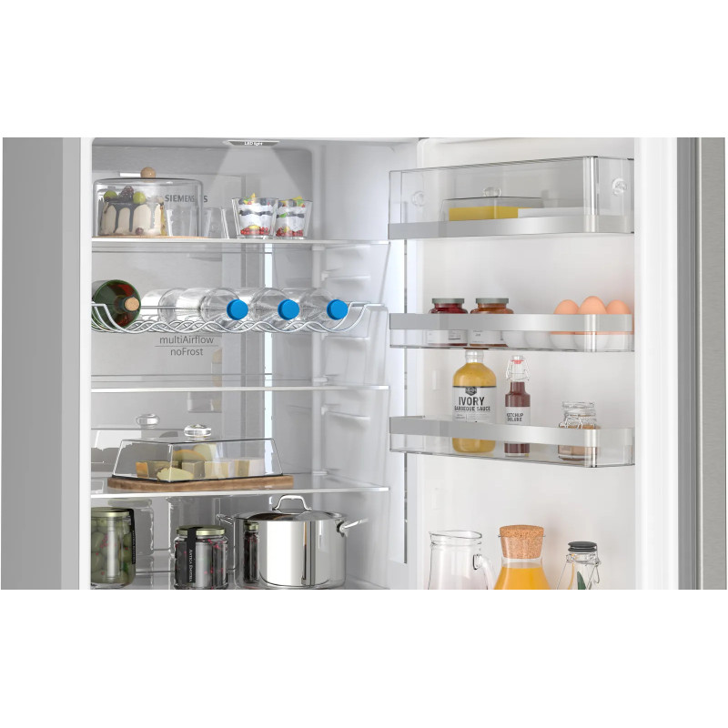 Siemens iQ500 KG39NAIAT réfrigérateur-congélateur Pose libre 363 L Acier inoxydable