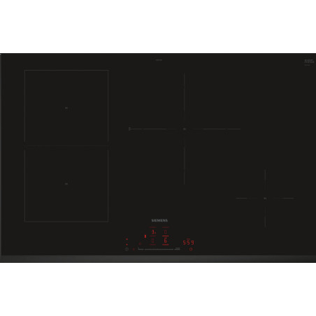 Siemens iQ500 ED851HSB1E plaque Noir Intégré 80 cm Plaque avec zone à induction 4 zone(s)