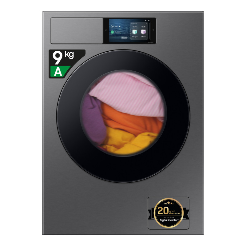 Samsung WF90F09C4SU3 wasmachine Voorbelading 9 kg 1400 RPM Zilver