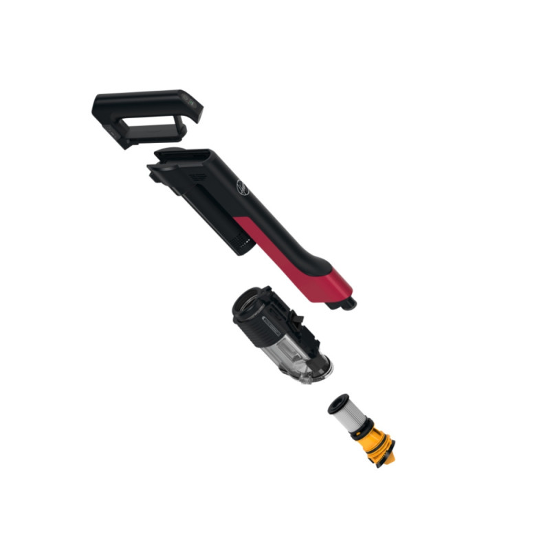 Hoover HF210H 011 2-in-1-steelstofzuiger Batterij/Accu Droog EPA Zakloos 165 W Zwart, Rood