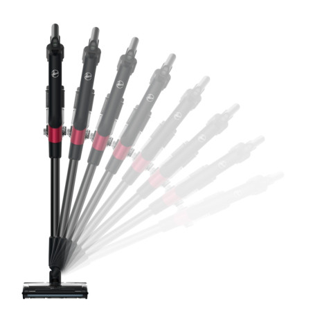 Hoover HF210H 011 Aspirateur-balai 2 en 1 Batterie Sec EPA Sans sac 165 W Noir, Rouge