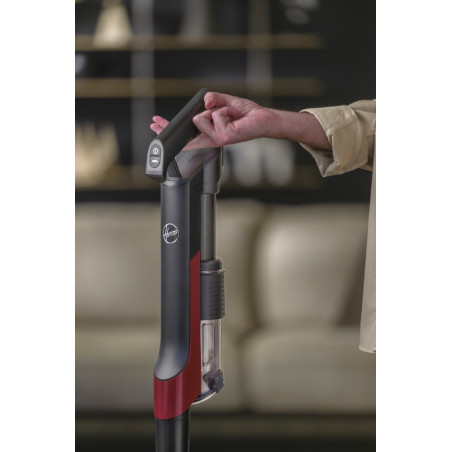 Hoover HF210H 011 Aspirateur-balai 2 en 1 Batterie Sec EPA Sans sac 165 W Noir, Rouge