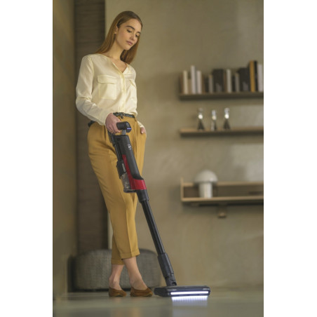 Hoover HF210H 011 Aspirateur-balai 2 en 1 Batterie Sec EPA Sans sac 165 W Noir, Rouge