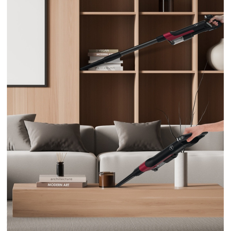 Hoover HF210H 011 2-in-1-steelstofzuiger Batterij/Accu Droog EPA Zakloos 165 W Zwart, Rood