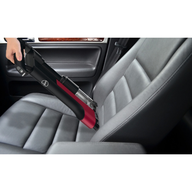Hoover HF210H 011 Aspirateur-balai 2 en 1 Batterie Sec EPA Sans sac 165 W Noir, Rouge