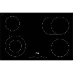 Beko HIC84401 plaque Noir Intégré 80 cm Céramique 4 zone(s)