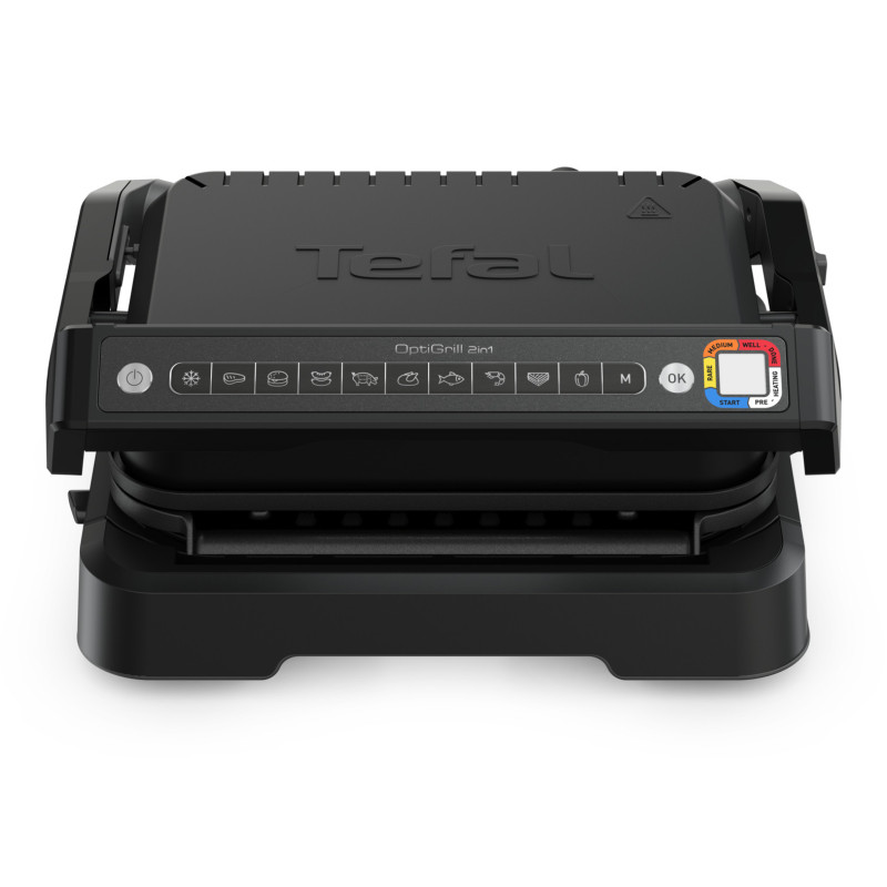 Tefal OptiGrill 2in1 GC7728 OptiGrill 2-in-1 GC7728 intelligente grill en bbq zwart