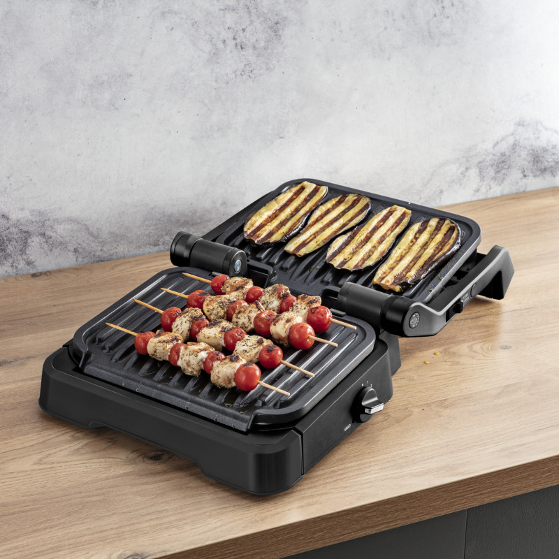 Tefal OptiGrill 2in1 GC7728 OptiGrill 2-in-1 GC7728 intelligente grill en bbq zwart