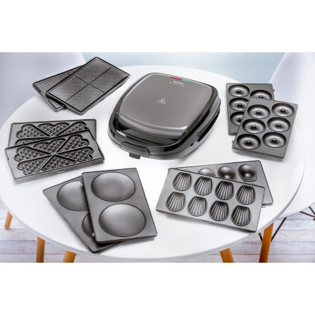Tefal SW3418 moule à gauffres 2 gauffre(s) 700 W Noir, Gris