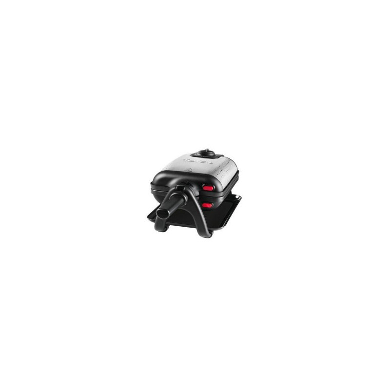 Tefal WM756D wafelijzer 2 wafel(s) 1200 W Zwart, Roestvrijstaal