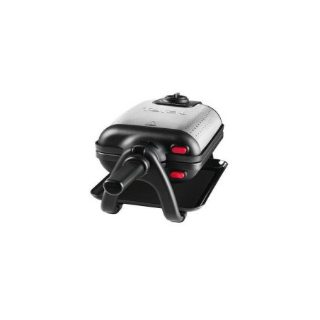 Tefal WM756D moule à gauffres 2 gauffre(s) 1200 W Noir, Acier inoxydable