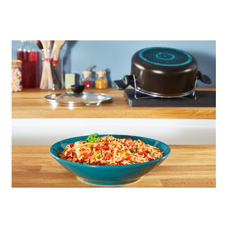 Tefal Easy Cook & Clean B5544602 casserole à sauce Rond Noir, Marron