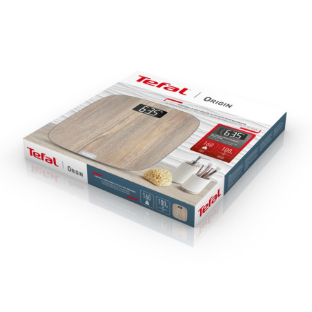 Tefal Origin PP1600 Ovale Bois Pèse-personne électronique
