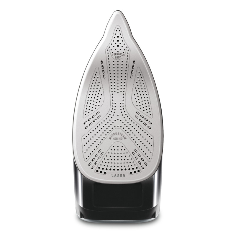 Rowenta DW8210 Fer à repasser à sec ou à vapeur Semelle Laser HD Microsteam 400 2800 W Noir, Rouge
