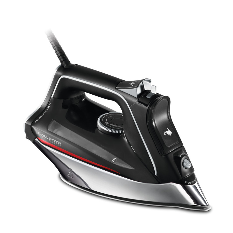 Rowenta DW8210 Fer à repasser à sec ou à vapeur Semelle Laser HD Microsteam 400 2800 W Noir, Rouge