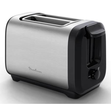Moulinex LT5S0DE0 grille-pain 7 2 part(s) 1200 W Noir, Acier inoxydable