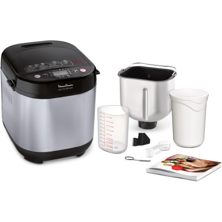 Moulinex OW240E machine à pain 720 W Noir, Acier inoxydable