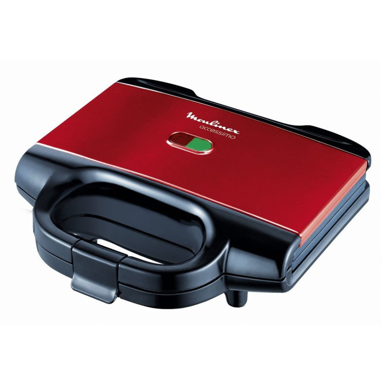 Moulinex SM180811 gaufrier et appareil à croque-monsieur 650 W Noir, Rouge