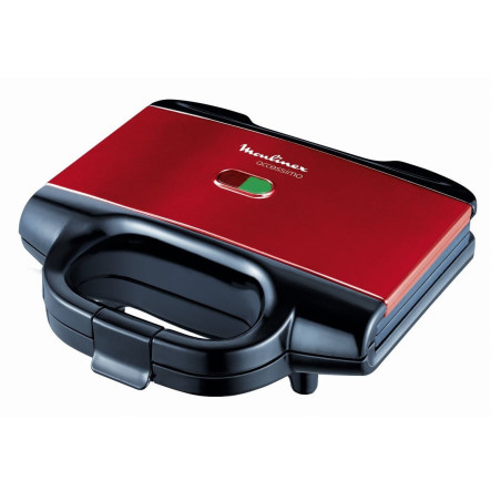 Moulinex SM180811 gaufrier et appareil à croque-monsieur 650 W Noir, Rouge
