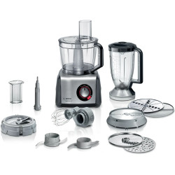 Bosch MC812M865 robot de cuisine 1250 W 3,9 L Noir, Acier inoxydable