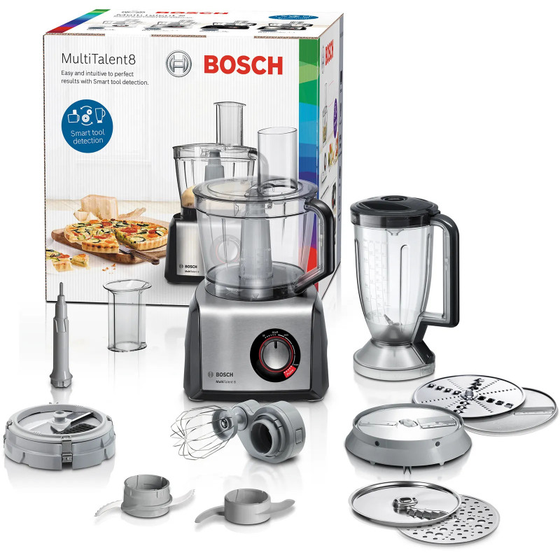Bosch MC812M865 keukenmachine 1250 W 3,9 l Zwart, Roestvrijstaal