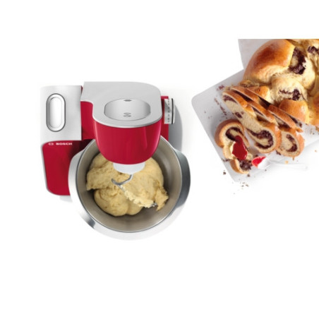 Bosch MUM58720 keukenmachine 1000 W 3,9 l Grijs, Rood, Roestvrijstaal