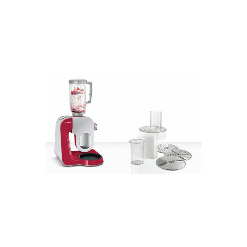 Bosch MUM58720 keukenmachine 1000 W 3,9 l Grijs, Rood, Roestvrijstaal