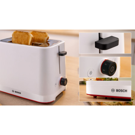 Bosch TAT3M121 broodrooster 4 snede(n) 950 W Wit