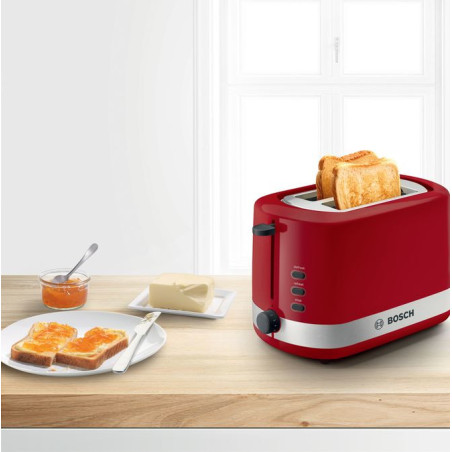 Bosch TAT6A514 broodrooster 2 snede(n) 800 W Rood