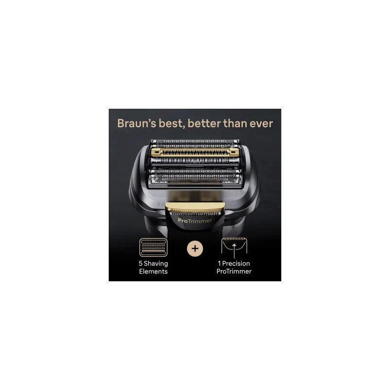 Braun Series 9 Pro+ 9565cc Wet & Dry Scheerapparaat met scheerblad Trimmer Metallic