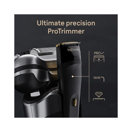 Braun Series 9 Pro+ 9565cc Wet & Dry Scheerapparaat met scheerblad Trimmer Metallic