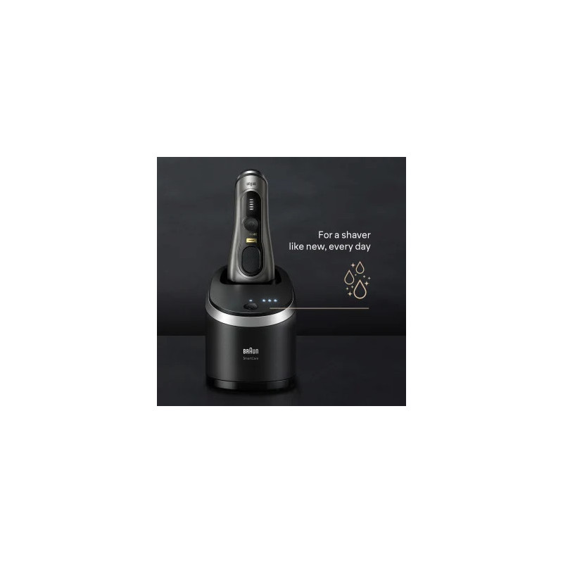 Braun Series 9 Pro+ 9565cc Wet & Dry Scheerapparaat met scheerblad Trimmer Metallic