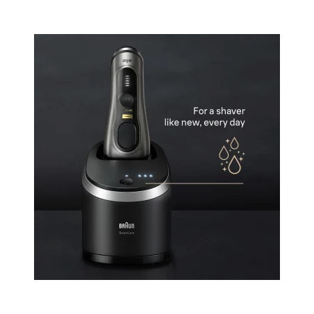 Braun Series 9 Pro+ 9565cc Wet & Dry Scheerapparaat met scheerblad Trimmer Metallic
