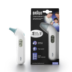 Braun ThermoScan 3 Contact Blanc Oreille 2