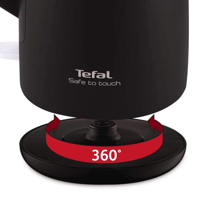 Tefal KO3718 bouilloire 1,5 L 2400 W Noir, Acier inoxydable