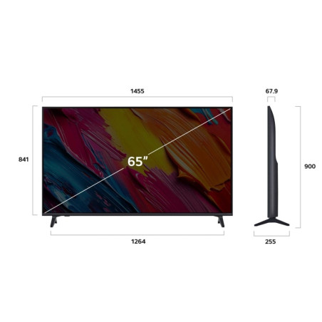 LG QNED AI 65QNED70A6A tv 165,1 cm (65") 4K Ultra HD Smart TV Wifi Zwart