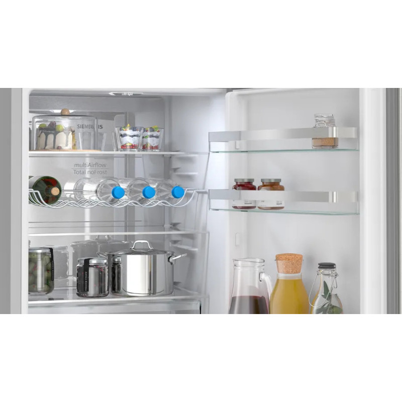 Siemens iQ300 KG36NVIAG réfrigérateur-congélateur Pose libre 321 L Acier inoxydable