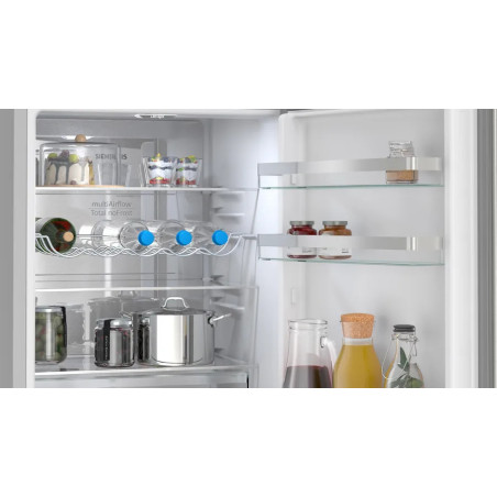 Siemens iQ300 KG36NVIAG réfrigérateur-congélateur Pose libre 321 L Acier inoxydable