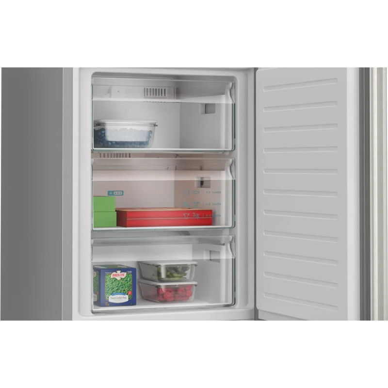 Siemens iQ300 KG36NVIAG réfrigérateur-congélateur Pose libre 321 L Acier inoxydable