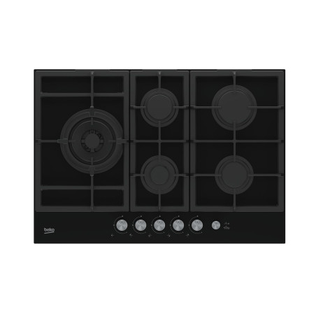 Beko HILL 75235 S plaque Noir Intégré 75 cm Gaz 5 zone(s)