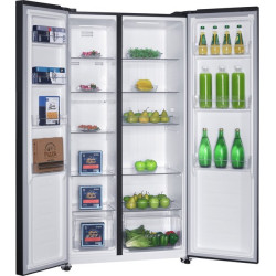Exquisit CDJ445-041EG Réfrigérateur américain 442 litres No Frost Ice Twister Congélation rapide 2