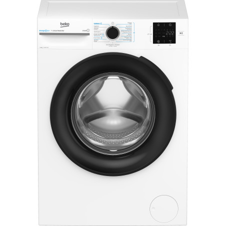 Beko b300 BM3WFT3841W wasmachine Voorlader 8 kg 1400 RPM Wit