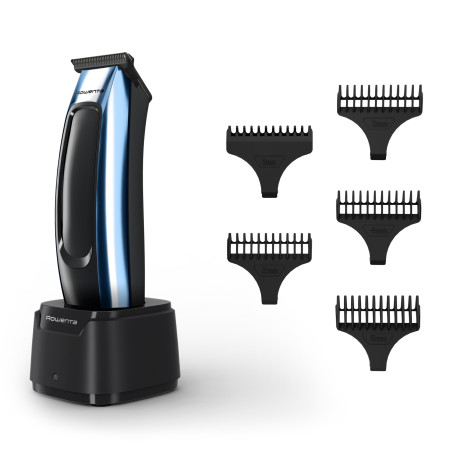 Rowenta Barber Experience TN1851E0 scheer-, knip- en trimapparaat Zwart, Blauw Lithium-Ion (Li-Ion)