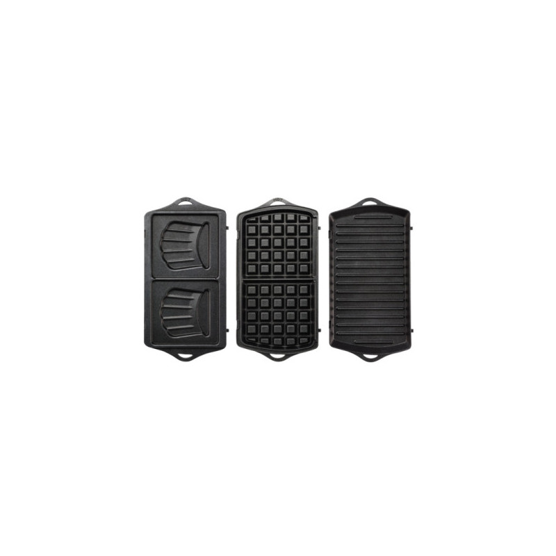 Tefal Break Time SW6148 gaufrier et appareil à croque-monsieur Noir, Gris