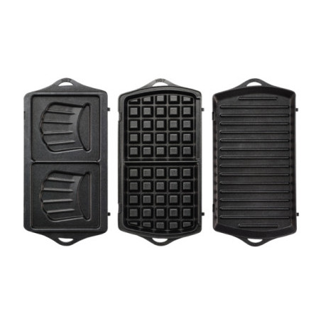 Tefal Break Time SW6148 gaufrier et appareil à croque-monsieur Noir, Gris