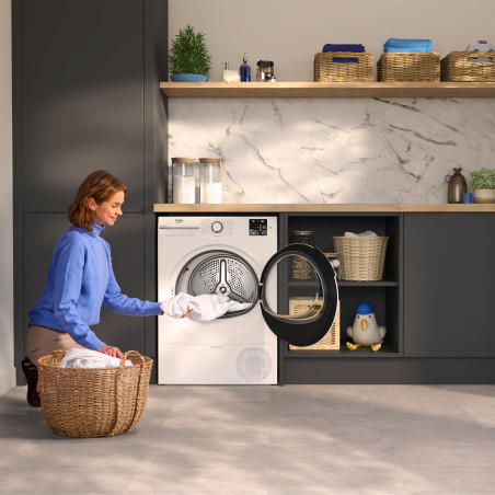Beko BM3T3923W wasdroger Vrijstaand Voorlader 9 kg Wit