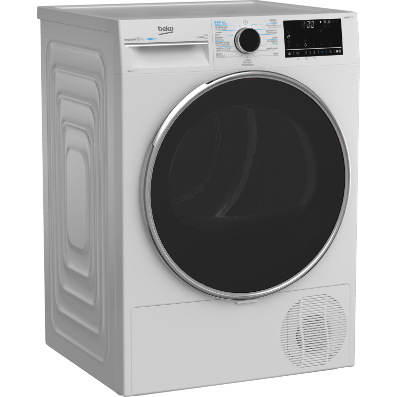 Beko B5T68247C0 wasdroger Vrijstaand Voorbelading 8 kg Wit