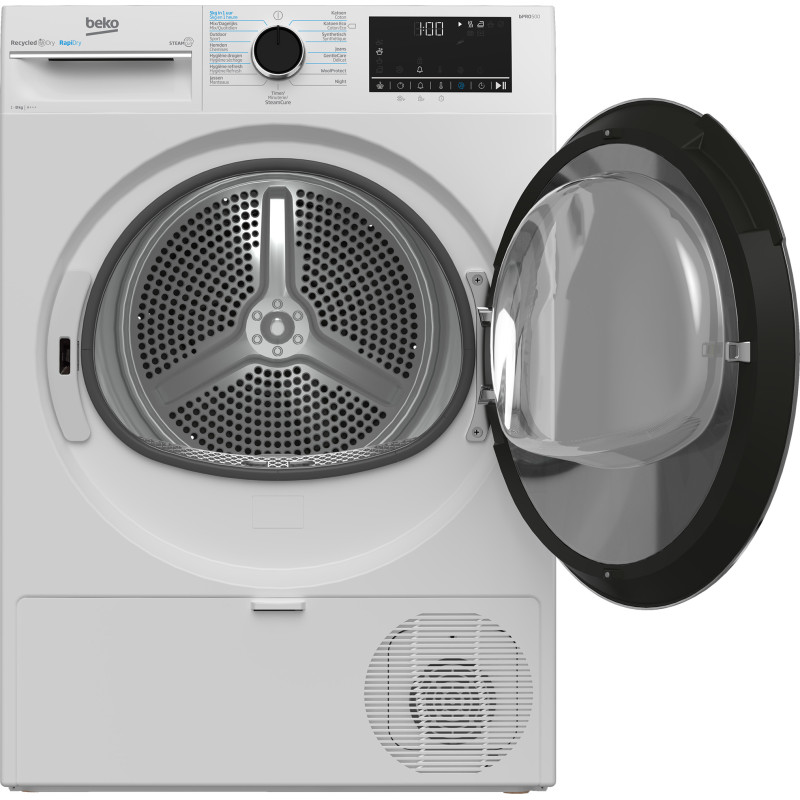 Beko B5T68247C0 wasdroger Vrijstaand Voorbelading 8 kg Wit
