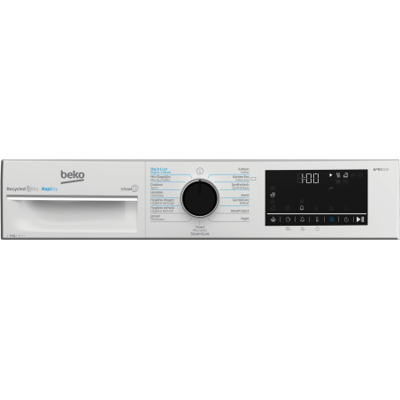 Beko B5T68247C0 wasdroger Vrijstaand Voorbelading 8 kg Wit