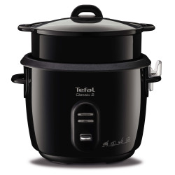 Tefal Rijstkoker classic zwart 10 kops + stoommand RK1038 2